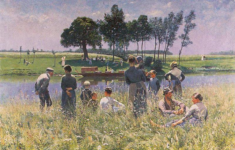 Emile Claus The Picknick Germany oil painting art